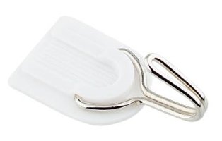 Комплект крючков пластик 0316-0209 (5 шт) полуовал белый 04.39.01