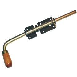 Засов гаражный Домарт 300 мм, чёрный, подпружиненный