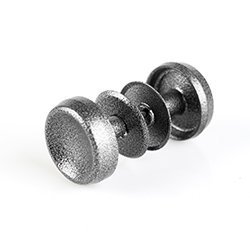 Ручка-кнопка РК1М Латунина металическая, серебро (г.Саратов)