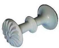 Ручка-кнопка РК1-7 пластиковая (белая)