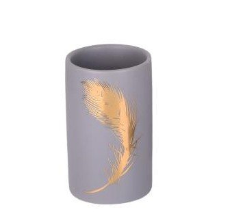 Стакан д_зубн. щеток  керамика Феникс серый B4230-2