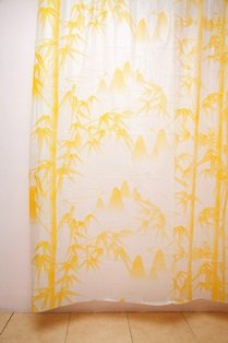 Штора для ванной Dolphin WS-804 (А-2) желтая 180х180