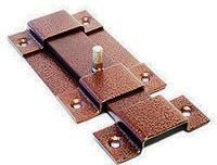 Засов дверной Делга L-150мм плоский, медь (г.С-Петербург)