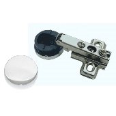 Петля мебельная  для стеклянных дверей накладная с крышкой SLIDE-ON (11.20.02)
