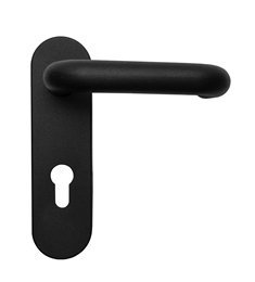 Ручка дверная Trodos 1919_1 для противопожарных дверей, подпружиненная, черная