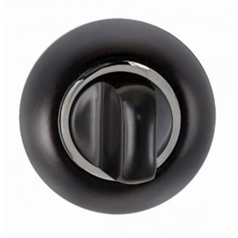 Накладка поворотная PUERTO BK AL 08 B_CP (черный_хром блестящий)