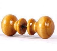 Ручка-кнопка деревянная классика, лак светлая (г.Н-Новгород)