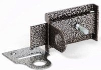 Засов дверной Делга L-103мм универсальный с проушиной, серебро (г.С-Петербург)