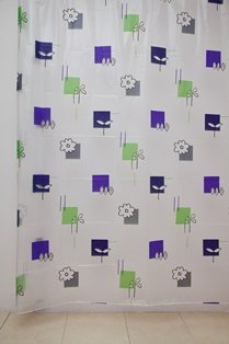 Штора для ванной Dolphin WS-800 (V-7) фиолетовая180х180