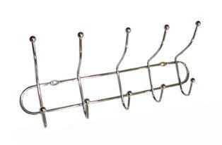 Крючок на метал. планке Sakura АЕ- 488 - 5 крючков, хром