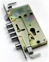 Корпус врезного замка 2524-4Р Стандарт 4 круглых ригеля+задвижка, левый