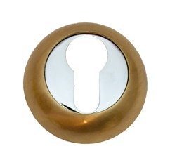 Накладка на цилиндр Trodos ET-AL SB_CP мат.золото_хром