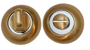 Накладка поворотная TRODOS  BK-AL SB_CP мат.золото_хром