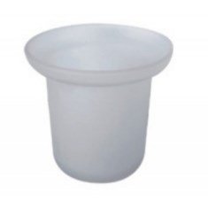 Стакан к ершу Dolphin белый матовый