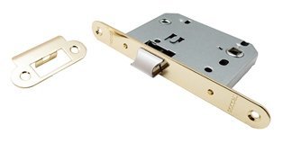Защелка Trodos PE70 PB межкомнатная под фиксатор, золото