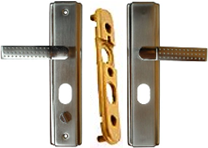 Комплект ручек для китайской двери ZH-6602 TopGrade Усиленная (левая_правая_автомат)