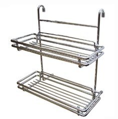 Полка 2-ая Sakura KS-2008 прямоугольная на рейлинг 