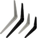 Кронштейн -полкодержатель 125х150 усиленный, белый (М-К)