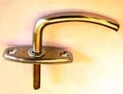 Ручка оконная Р1 к завертке ЗР2-1Б, цинк жёлтый (М-К)