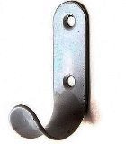 Крючок-вешалка № 7 прямой одинарный, серебро (М-К)