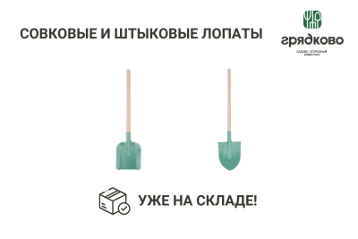 Совковые и штыковые лопаты Грядково с черенком