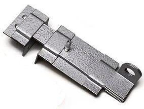 Засов дверной Делга L-180мм с проушиной, серебро (г.С-Петербург)