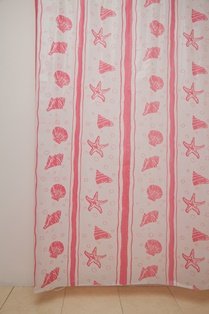 Штора для ванной Dolphin WS-804 (А12) розовая 180х180