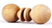 Ручка-кнопка деревянная Банная шар (г.Н-Новгород)