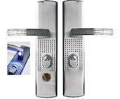 Комплект ручек для китайской двери Перфорация подсветка Classic light, левая