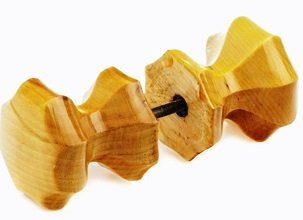 Ручка деревянная гранёная Карельская берёза (г.Йошкар-ола)