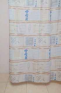 Штора для ванной Dolphin WS-817 (SS-44) цветы 180x200