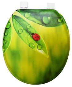Сиденье д_унитаза мягкое SYM-S606 роса