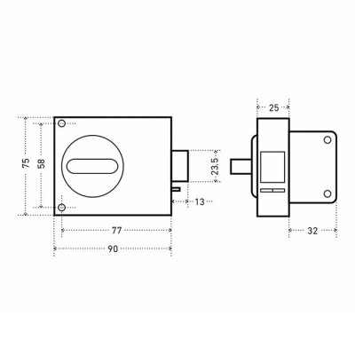 На картинке «Замок накладной ЗН1-2 (под ЧАЗ-ML702)»