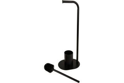 На картинке «Ёрш напольный-стойка с бумагодержателем Zenfort "B6465S", чёрный»