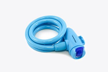 Замок навесной тросовый Авангард ВС-Т10 (1000мм) голубой