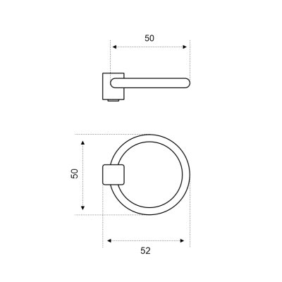 На картинке «Ручка-подвеска мебельная Trodos "11203" сплав ЦАМ 40гр, черный матовый»