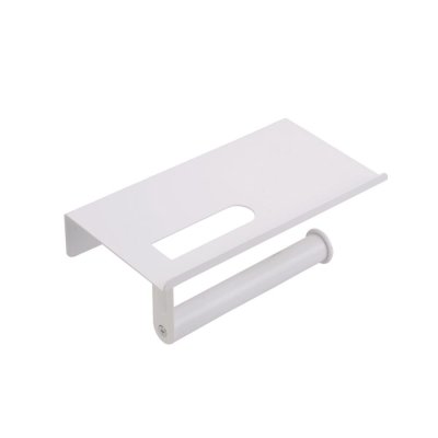 На картинке «Держатель для туал. бумаги с полкой для телефона белый B1154 W»