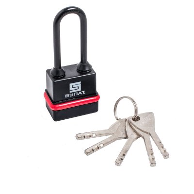 На картинке «Замок навесной БУЛАТ ВС 3-Н45-01 ПЛ всепогодный 5кл. d=6мм »