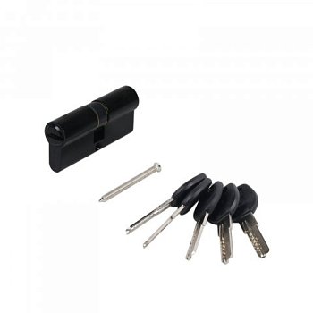 Механизм цилиндровый Аллюр Латунь ЦМП 70-5К перфоключей,черный