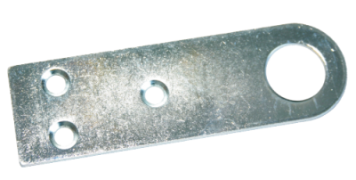 На картинке «Проушина для навесного замка 30х100мм, цинк (М-К)»