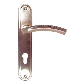 Комплект ручек на планке Trodos AL106_85-M SN никель (85мм)