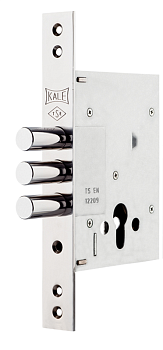 На картинке «Замок врезной цилиндровый KALE KILIT 257,BS60,28CP,w/o SP,w/o Ros,РВ»