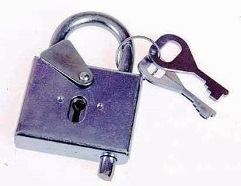 Замок навесной ВС-5 контрольный, цинк (М-К)