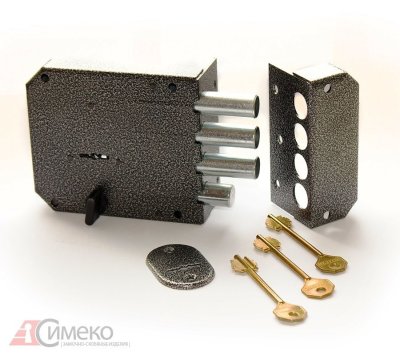 На картинке «Замок накладной ЗН2-3 "Симеко" с задвижкой »