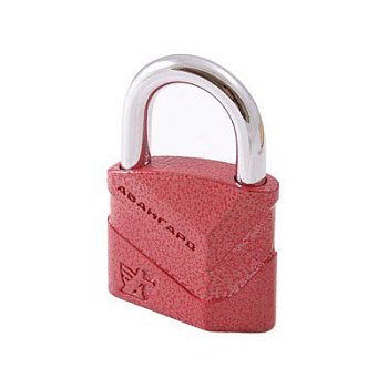 Замок навесной Авангард ВС2Д-50 Диско d-8мм красный, 3ключа (г.Екатеринбург)