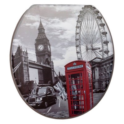 На картинке «Сиденье д/унитаза мягкое SYM-800 "Лондон"»