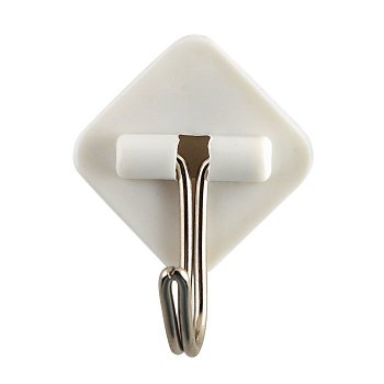 Комплект крючков пластик Ромб (5шт) белый