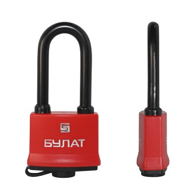На картинке «Замок навесной БУЛАТ ВС 1-П54-01 ПЛ всепогодный 5 кл. d=8,6мм »
