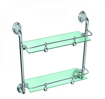 Полка стеклянная с бортиком 2-ая 3112