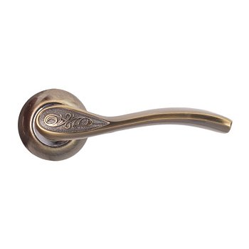 Ручка дверная Trodos AL-75 AB_CP бронза_хром